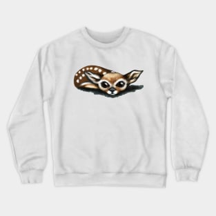 Cute deer fawn Crewneck Sweatshirt